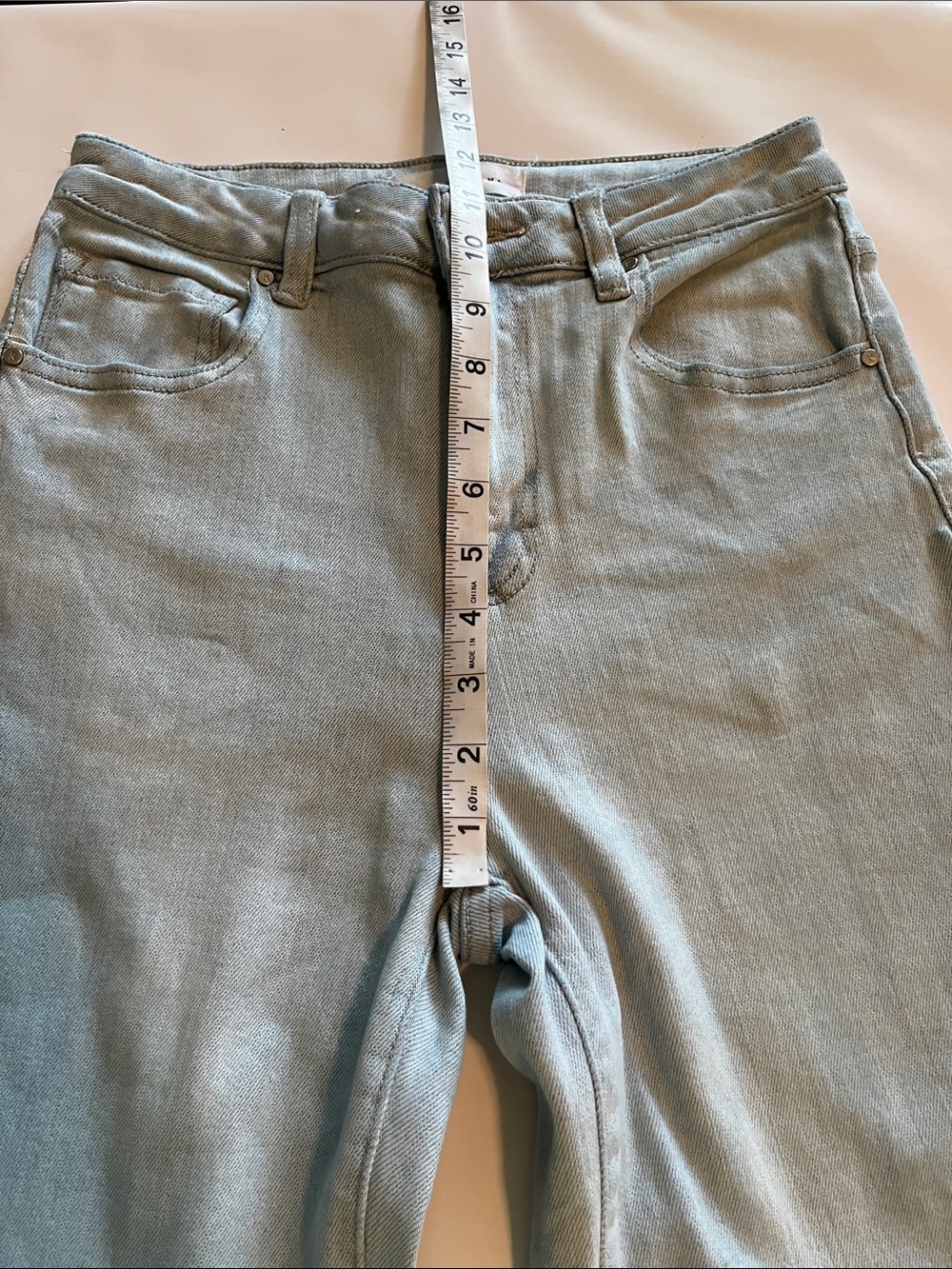Risen Jeans Wide Leg Flare High Rise Size 7/28 - Picture 6 of 16